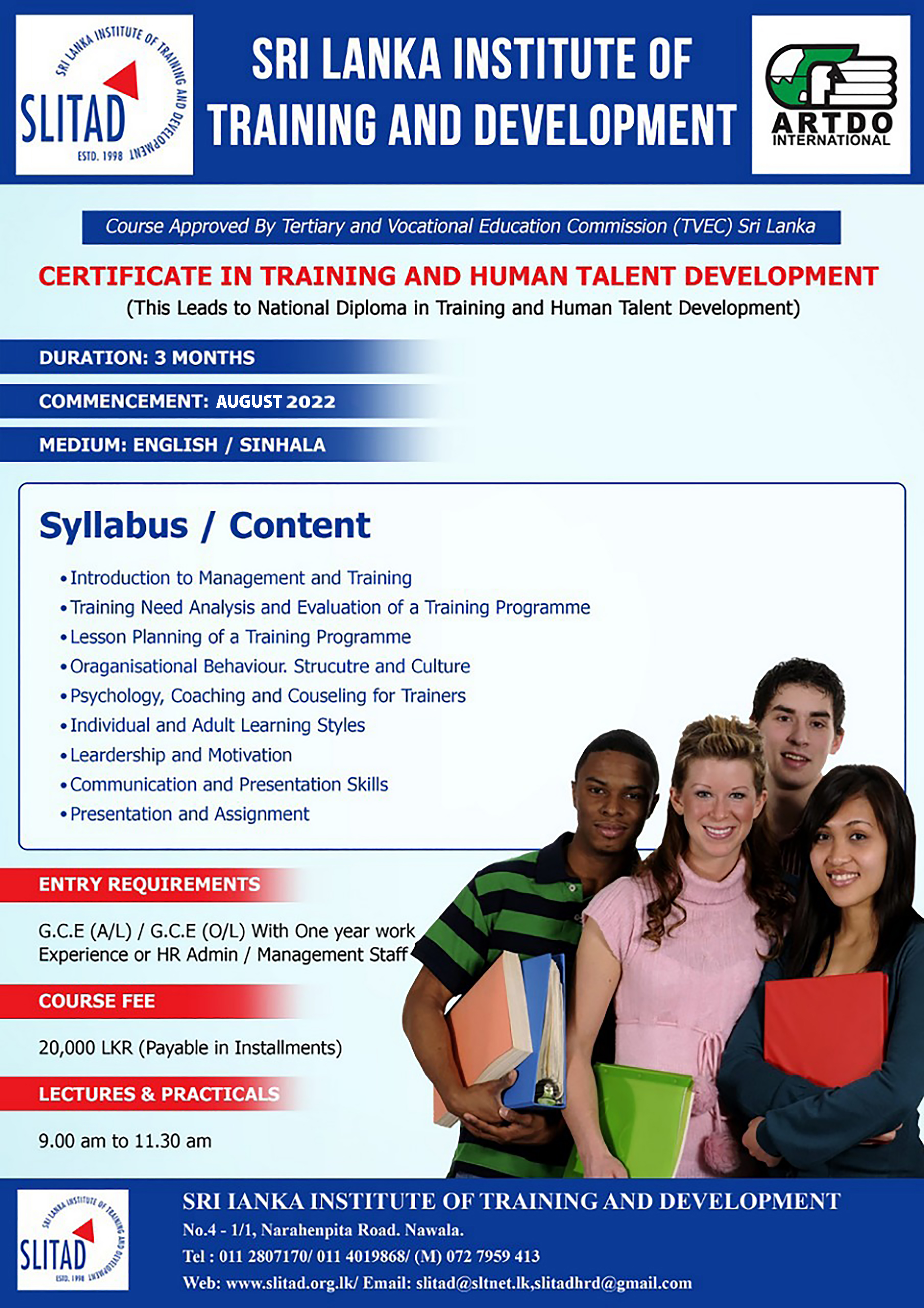 Certificate in Training and Human Talent Development